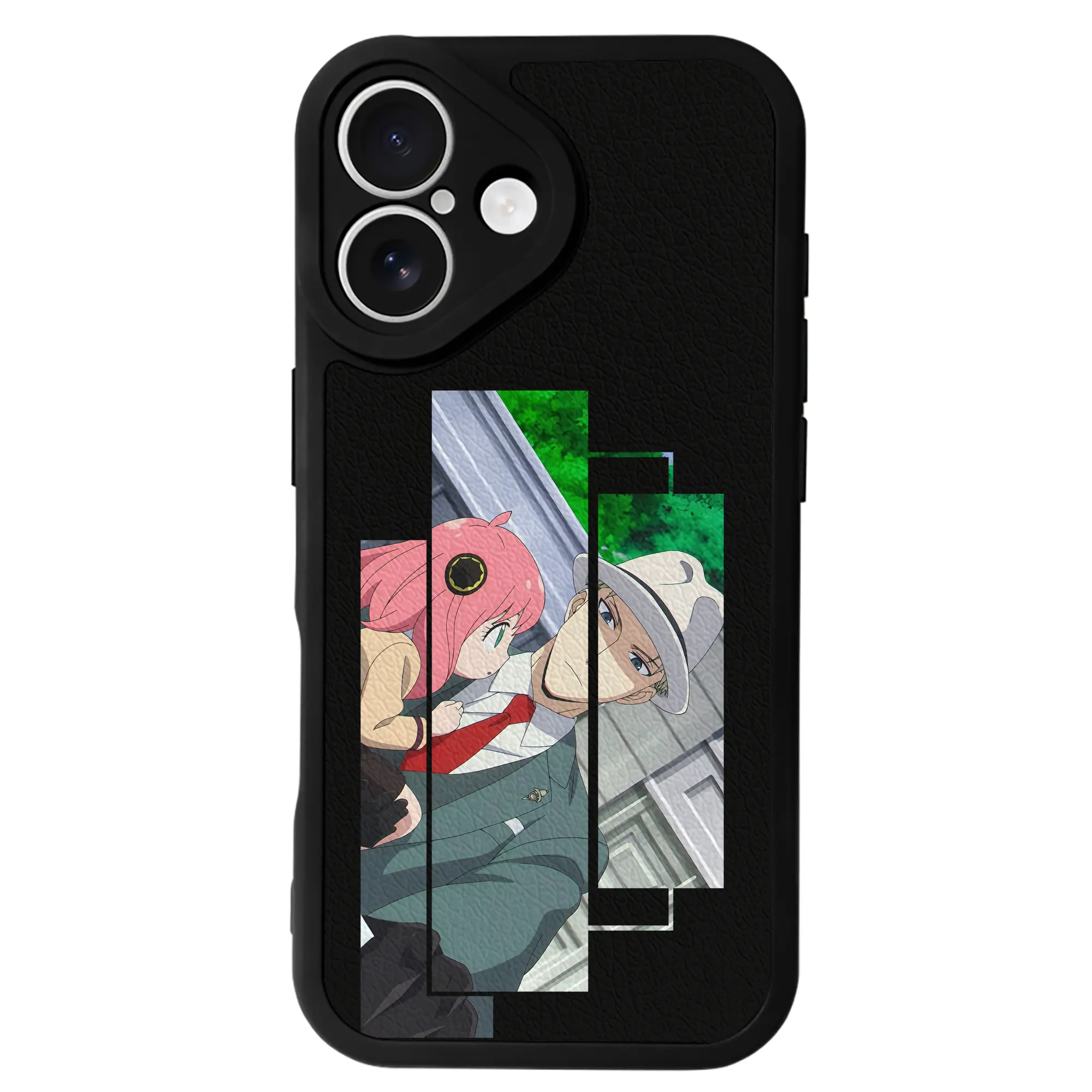 スパイファミリー グッズ,ロイド・フォージャー（Loid Forger） - IPhone 16シリーズ対応 ・ シリコンスマホケース ・ レザー調 ・ 高精度フィット ・ 耐衝撃 ・ ワイヤレス充電対応 ・ 精密カット